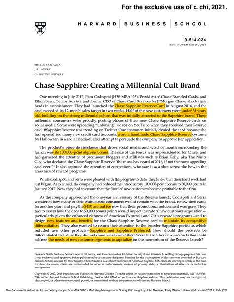 chase sapphire creating a millennial cult brand  Which of the following decision is NOT mentioned in the case? Group of answer choices